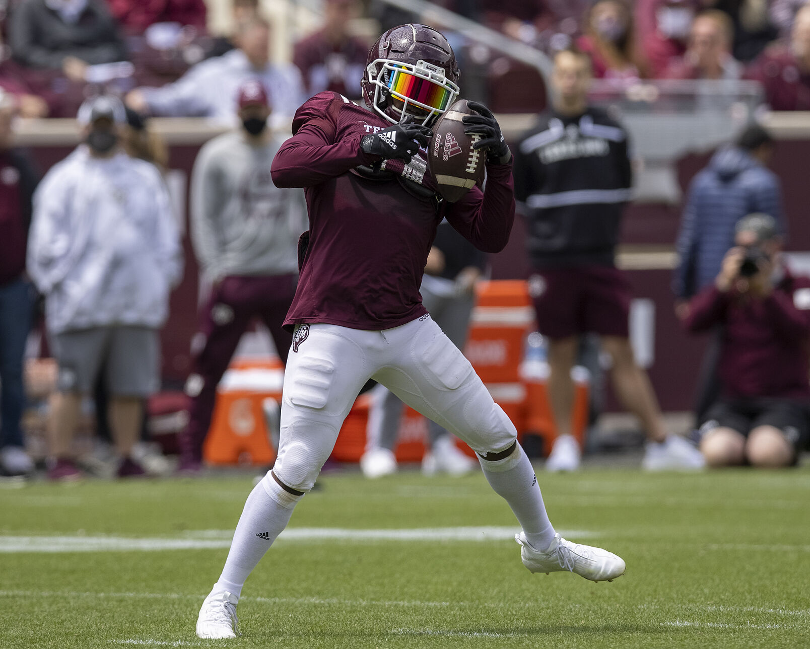 Spring football practice